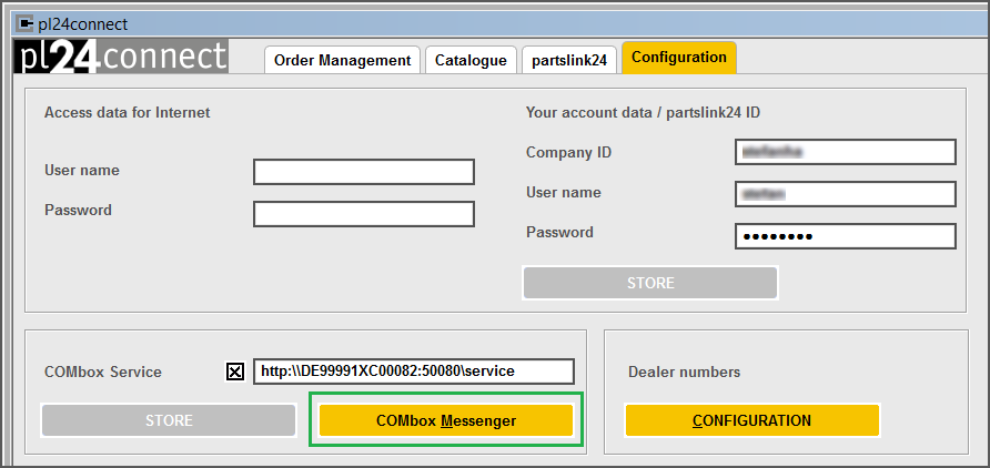 Button COMbox Messenger