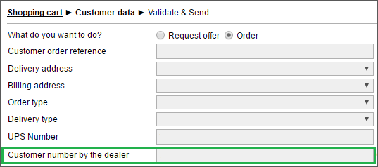 Customer number line