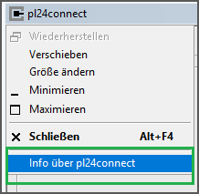 pl24connect Versionsinfo